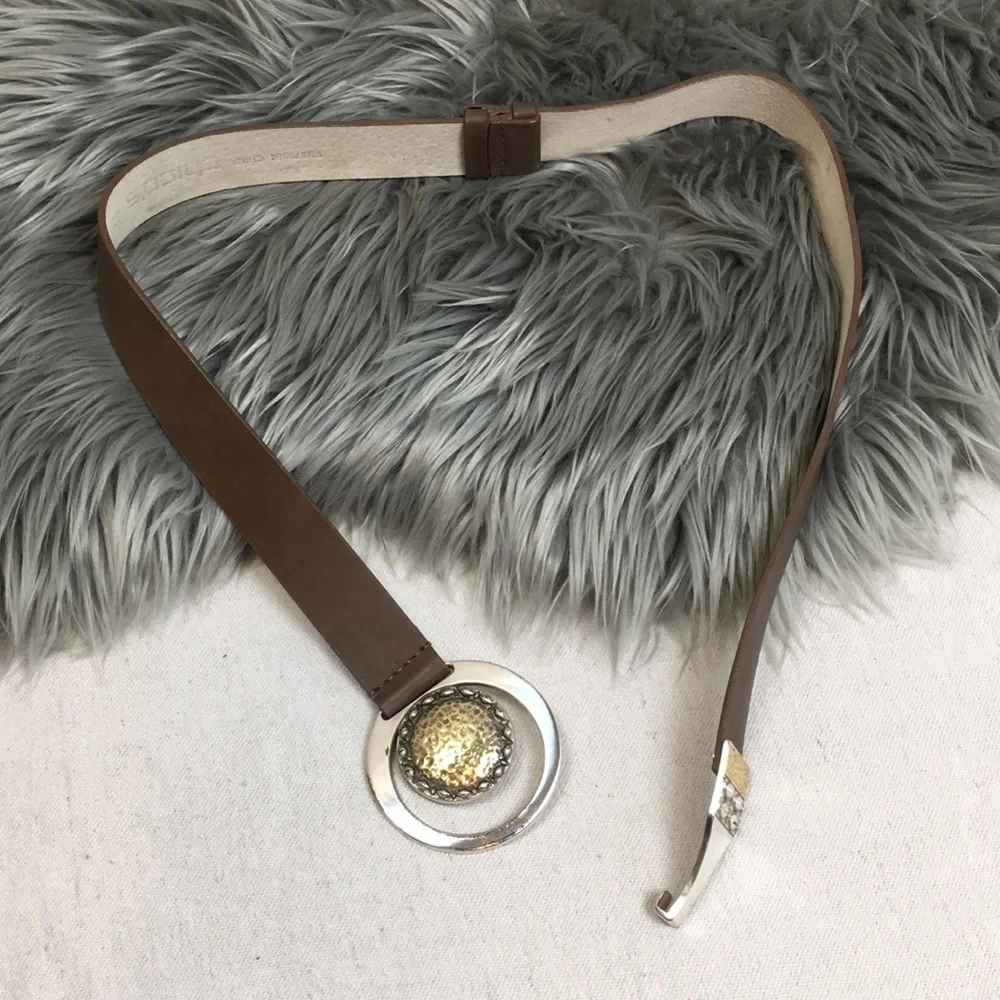 Chico’s Adjustable Leather Belt S